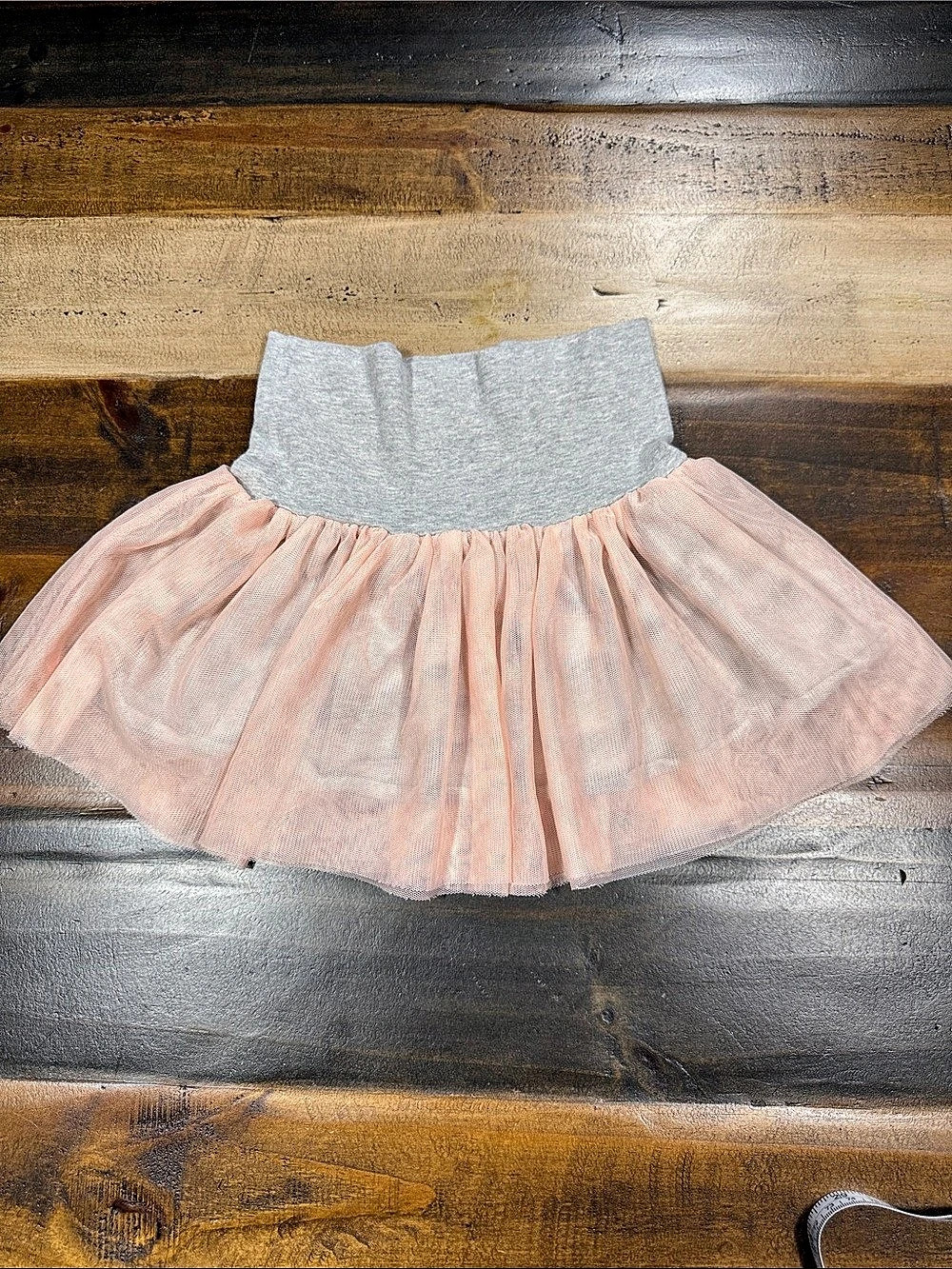 Oshkosh Kids Pink & Gray Tulle Skirt Like New